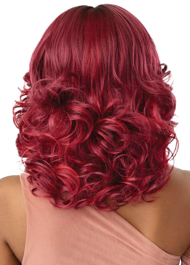 Outre - 5X5 Lace Closure Wig - Human Hair Blend - Body Wave 16" (DARK BROWN 2) - Image 6