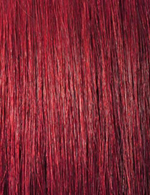 Outre 5X5 Lace Closure Wig - Human Hair Blend - Glam Curls 24" (BURGUNDY) - Image 8