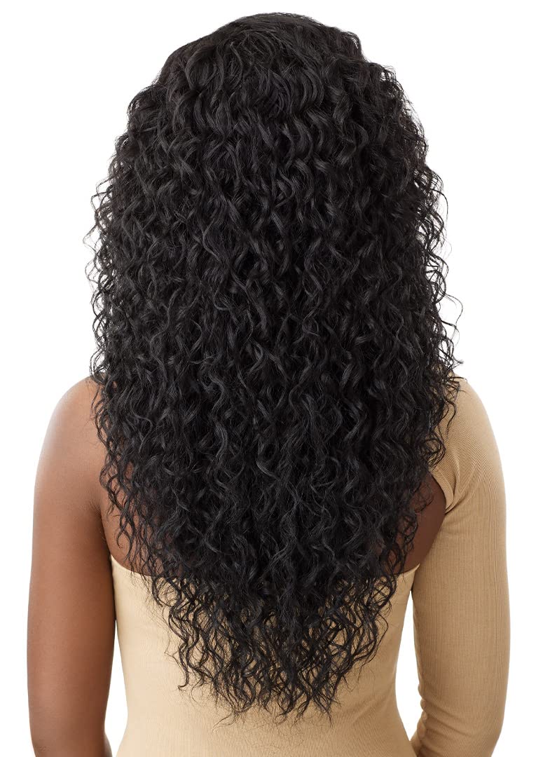 Outre - 5X5 Lace Closure Wig - Human Hair Blend - Malaysian Deep 26" (DR GINGER BROWN) - Image 4