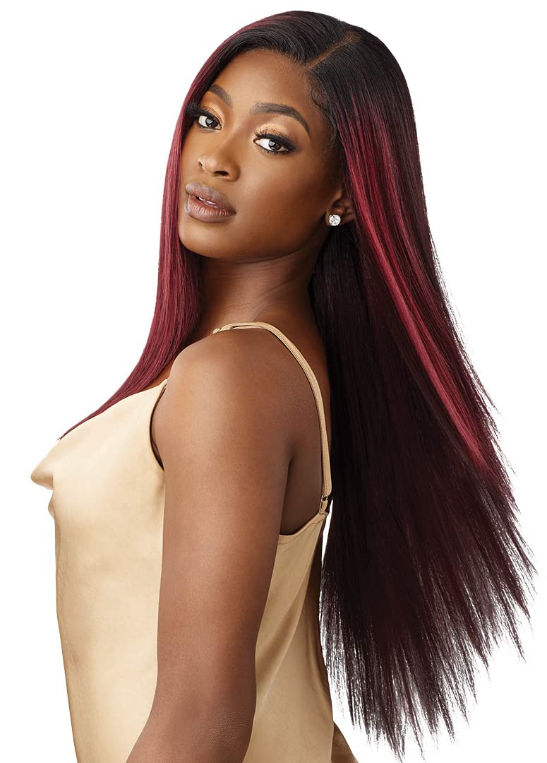 Outre - 5x5 Lace Closure Wig - Human Hair Blend - Yaki Straight 26" (2) - Image 5