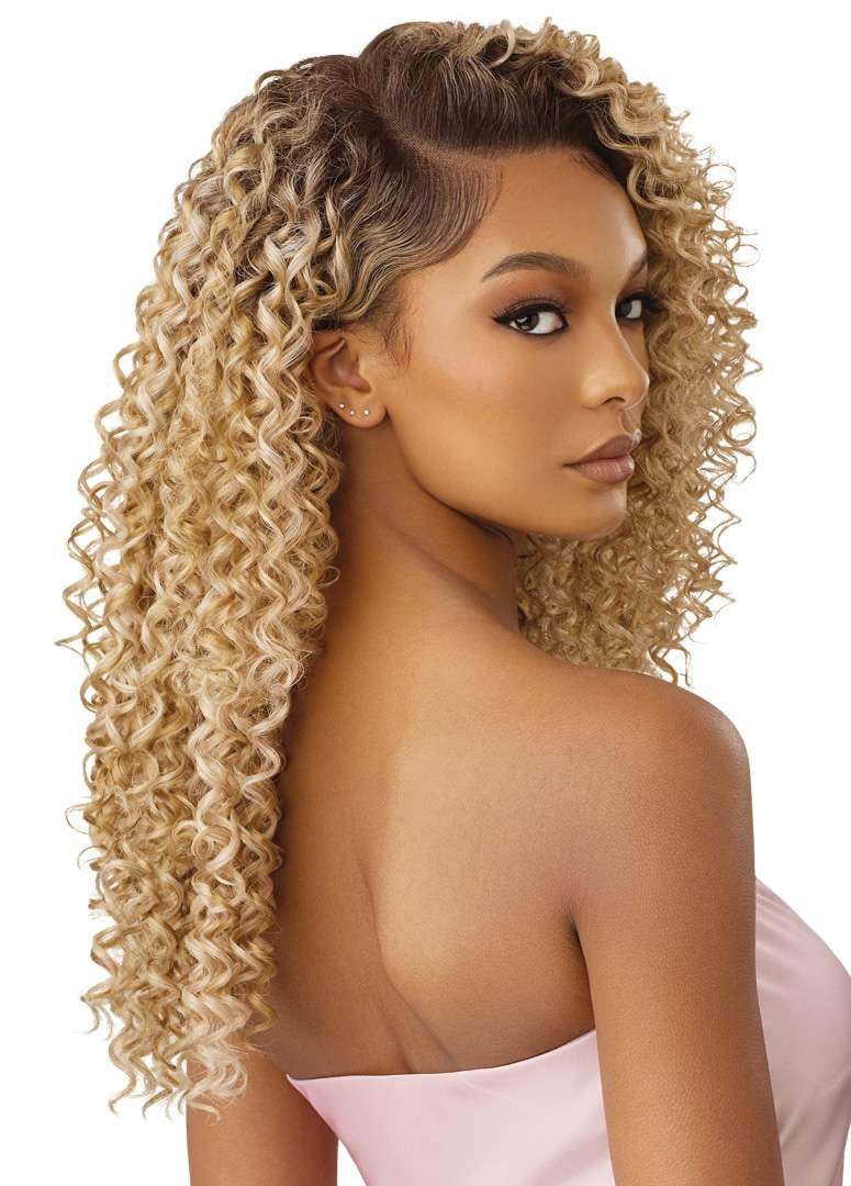 Outre Airtied 100% Fully Hand-Tied Wig - Human Hair Blend - Dominican Curly 22" (2) - Image 5
