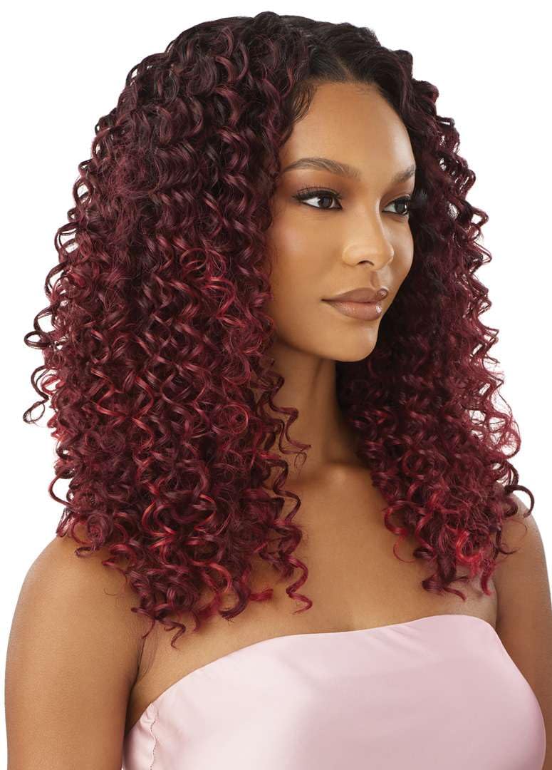 Outre Airtied 100% Fully Hand-Tied Wig - Human Hair Blend - Dominican Curly 22" (2) - Image 6