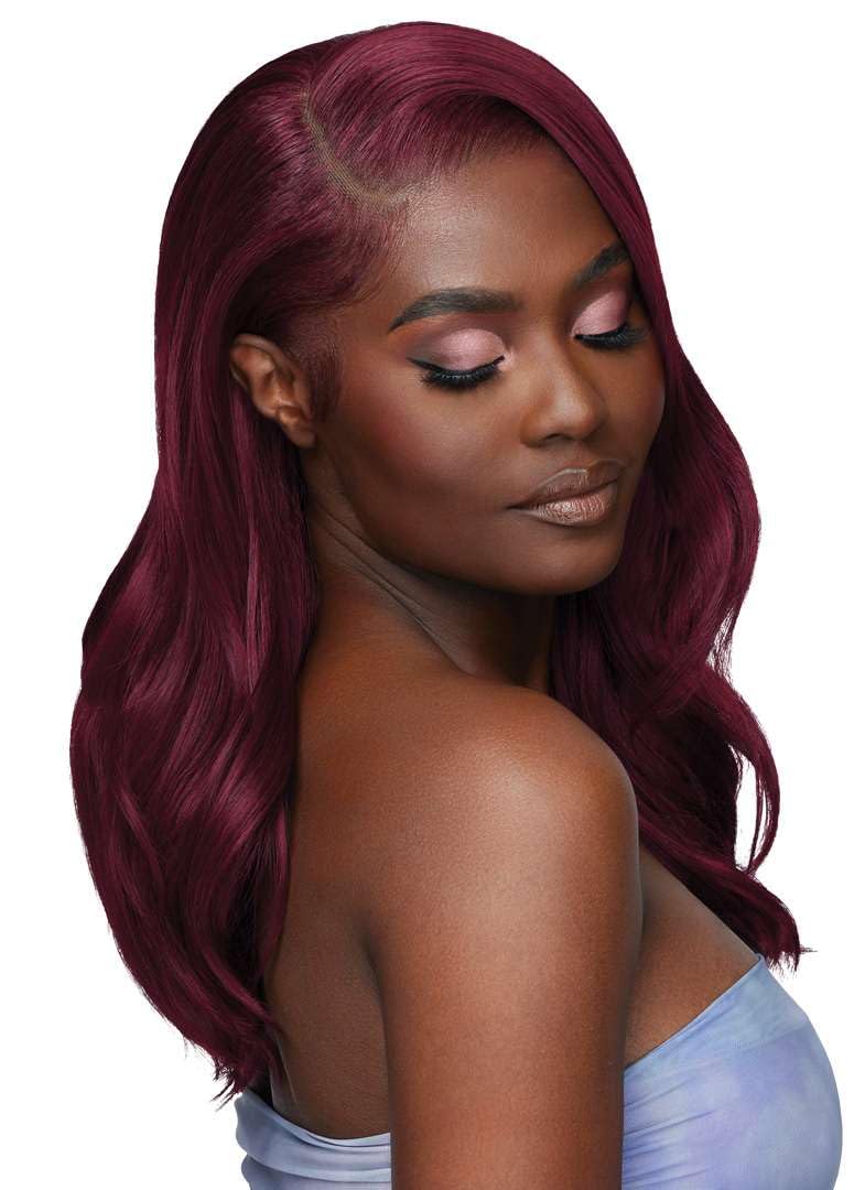 Outre Airtied 100% Fully Hand-Tied Wig - Human Hair Blend - Loose Body Wave 18" (DARK BROWN 2) - Image 5
