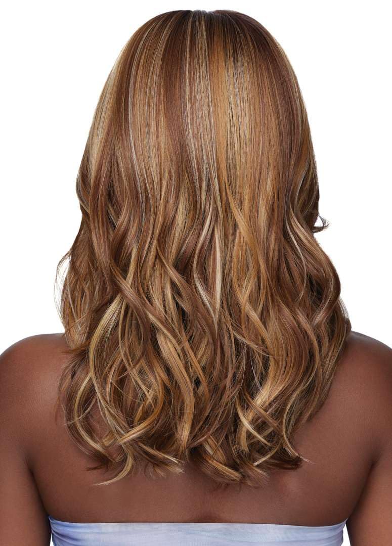 Outre Airtied 100% Fully Hand-Tied Wig - Human Hair Blend - Loose Body Wave 18" (DARK BROWN 2) - Image 6