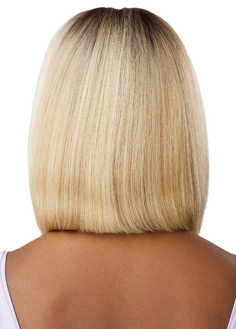 Outre Airtied 100% Fully Hand-Tied Wig - Human Hair Blend - Natural Yaki 12" (CHOCOLATE SWIRL) - Image 6