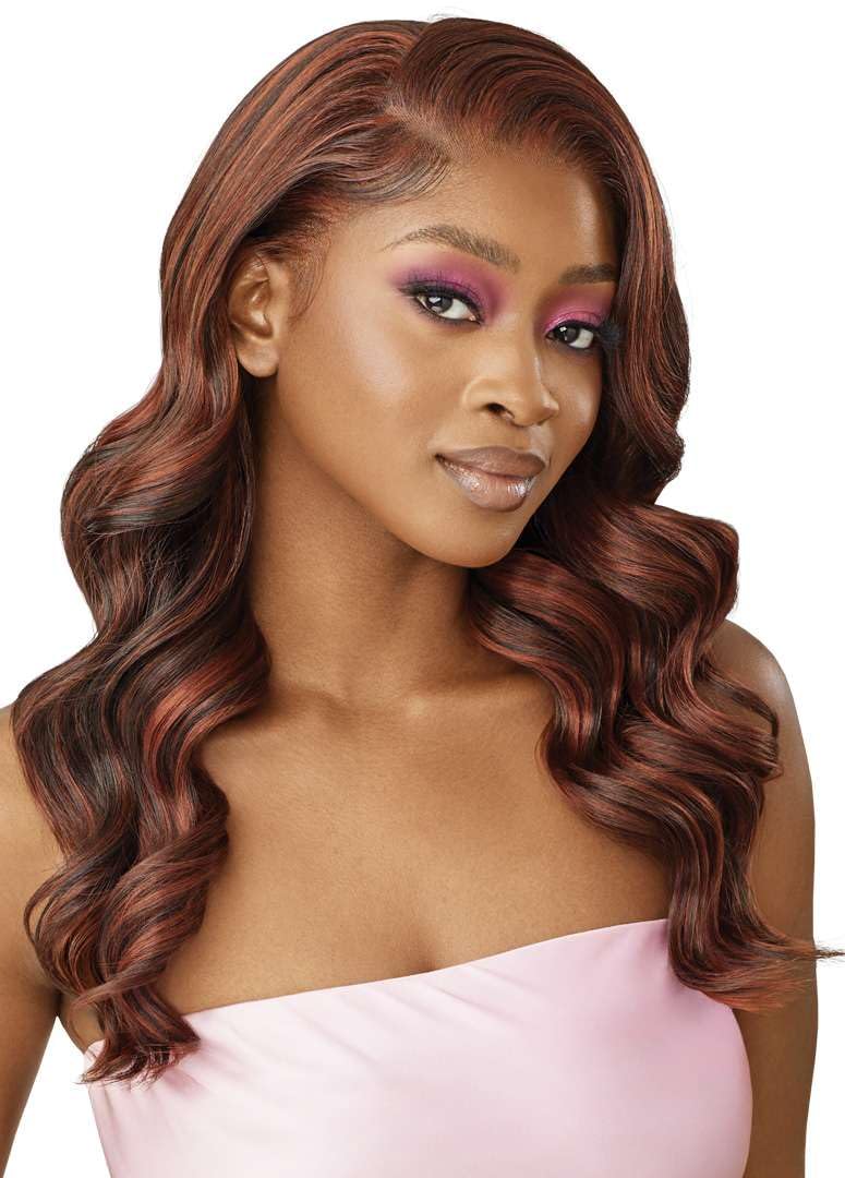 Outre Airtied 100% Fully Hand-Tied Wig - Human Hair Blend - Natural Body Wave 22" (DARK BROWN 2) - Image 3