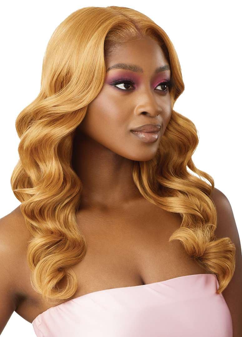 Outre Airtied 100% Fully Hand-Tied Wig - Human Hair Blend - Natural Body Wave 22" (DARK BROWN 2) - Image 6