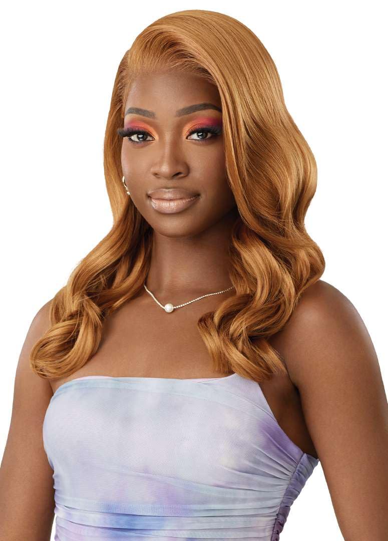 Outre Airtied 100% Fully Hand-Tied Wig - Human Hair Blend - Natural Wave 20" (CHOCOLATE SWIRL) - Image 4
