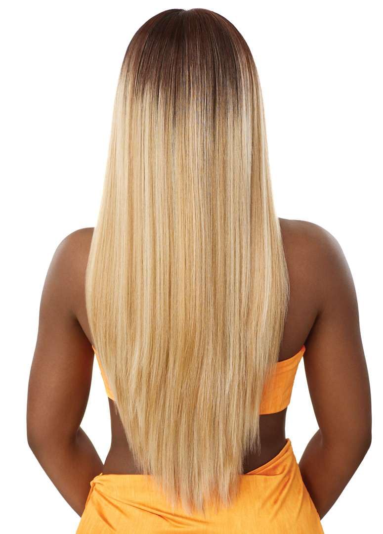 Outre Airtied 100% Fully Hand-Tied Wig - Human Hair Blend - Sleek Yaki 28" (2) - Image 7
