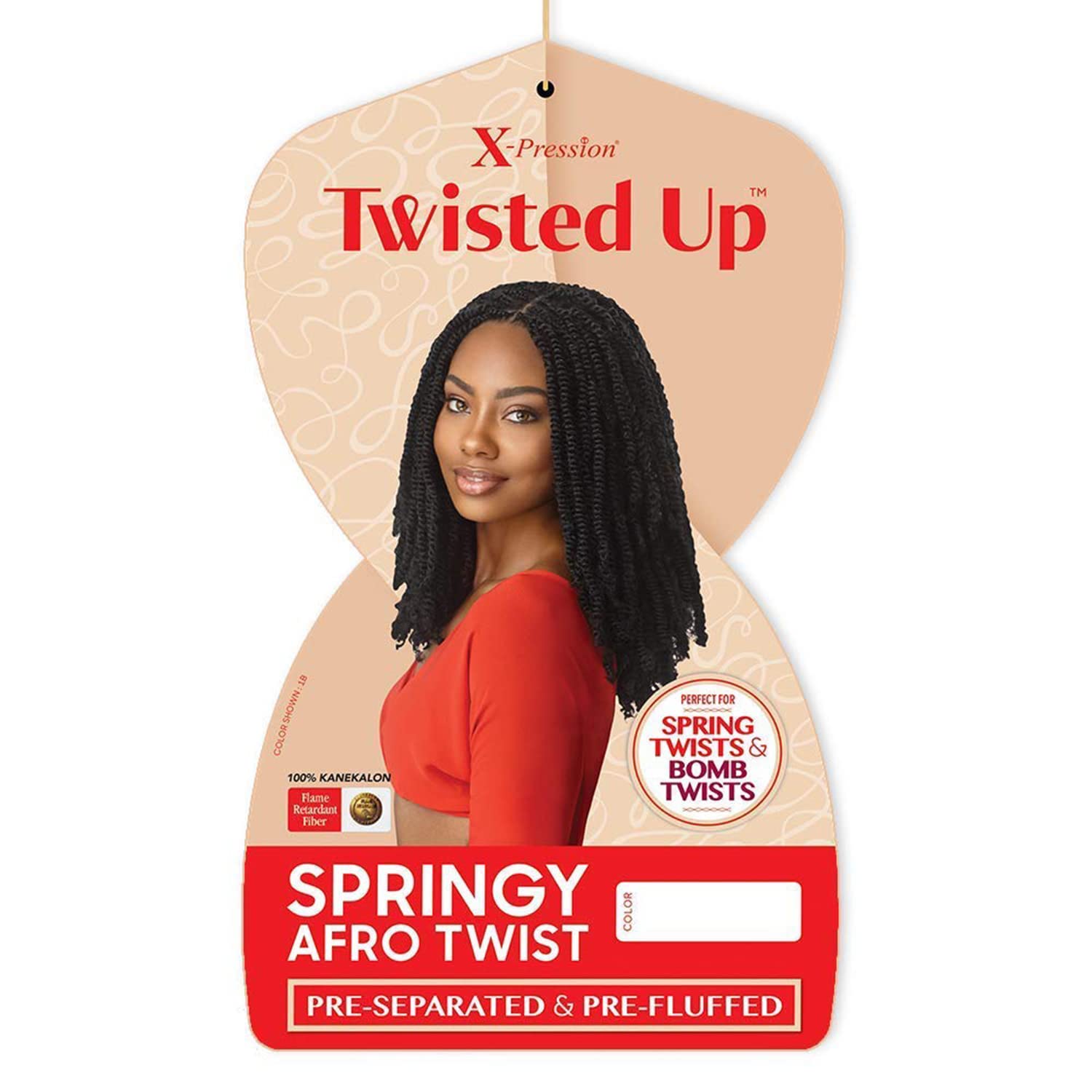Outre Crochet Braids X-Pression Twisted Up 3X Springy Afro Twist 16" (5-Pack, 1) - Image 3