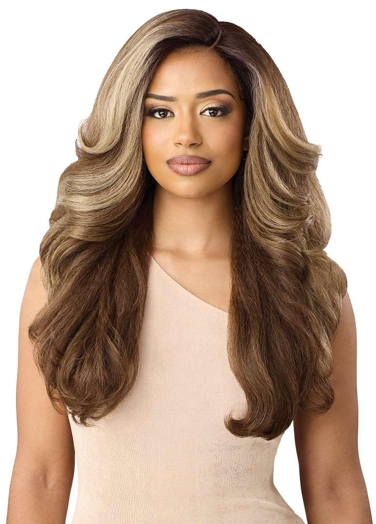 Outre Lace Front Wig - Neesha Soft & Natural - Neesha 211 (DARK BROWN 2) - Image 3