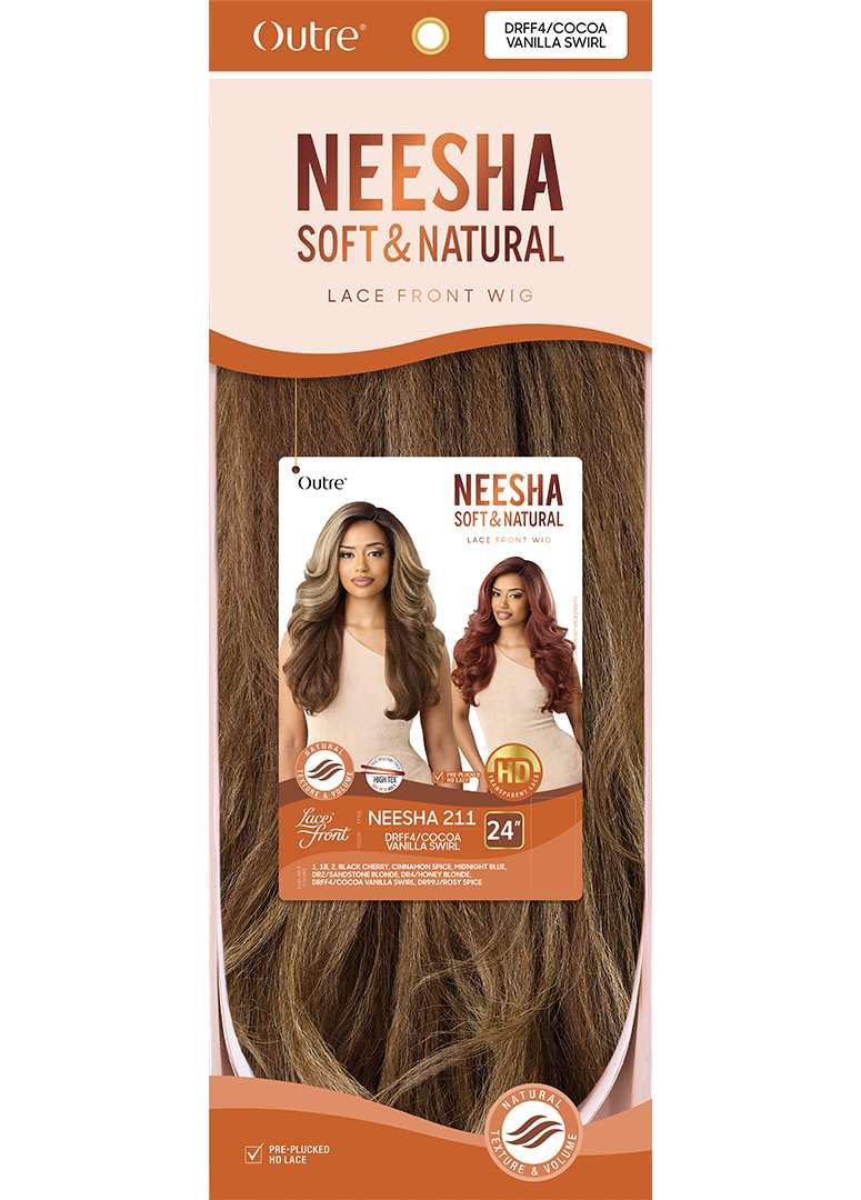 Outre Lace Front Wig - Neesha Soft & Natural - Neesha 211 (DARK BROWN 2) - Image 7