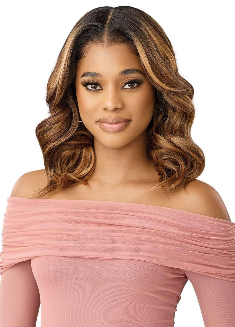 Outre Lace Front Wig -Perfect Hair Line 13X6 - True Frontal Peak 711 (DR CORAL PINK MELT) - Image 3