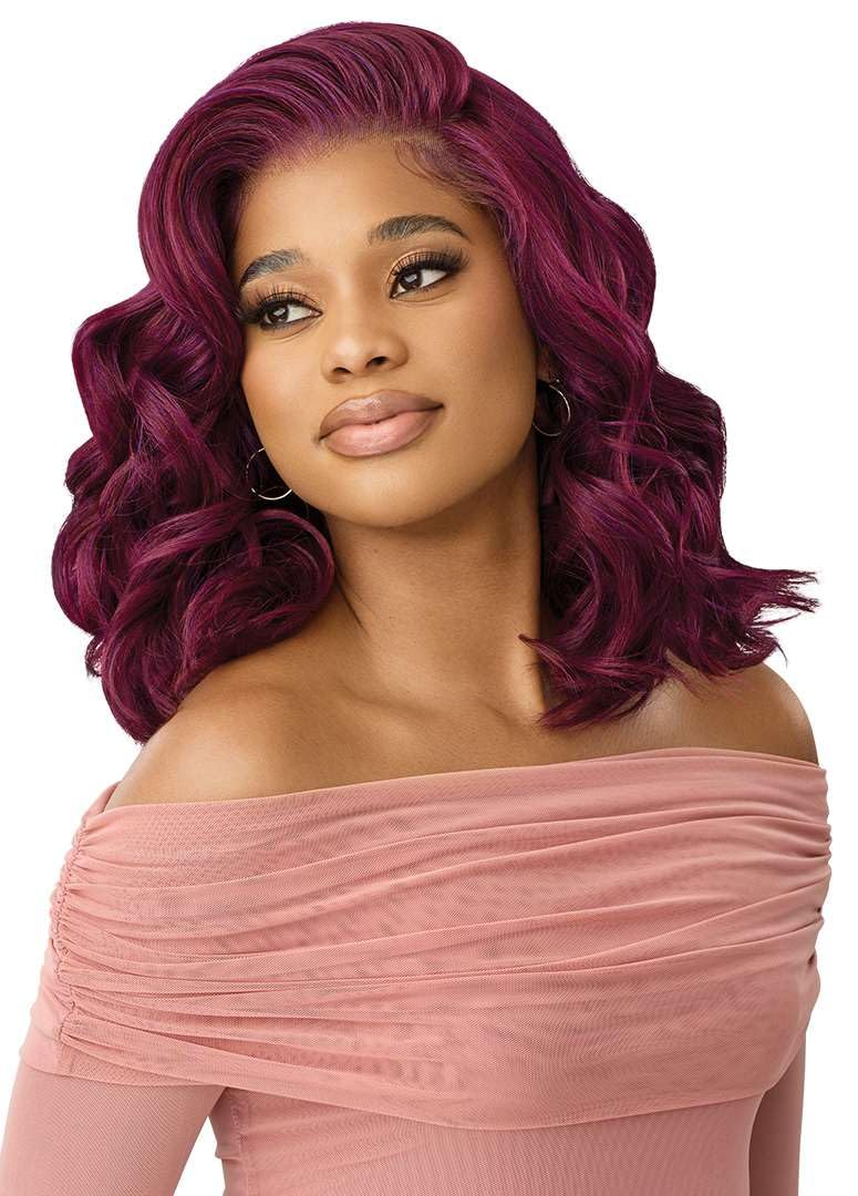 Outre Lace Front Wig -Perfect Hair Line 13X6 - True Frontal Peak 711 (DR CORAL PINK MELT) - Image 4