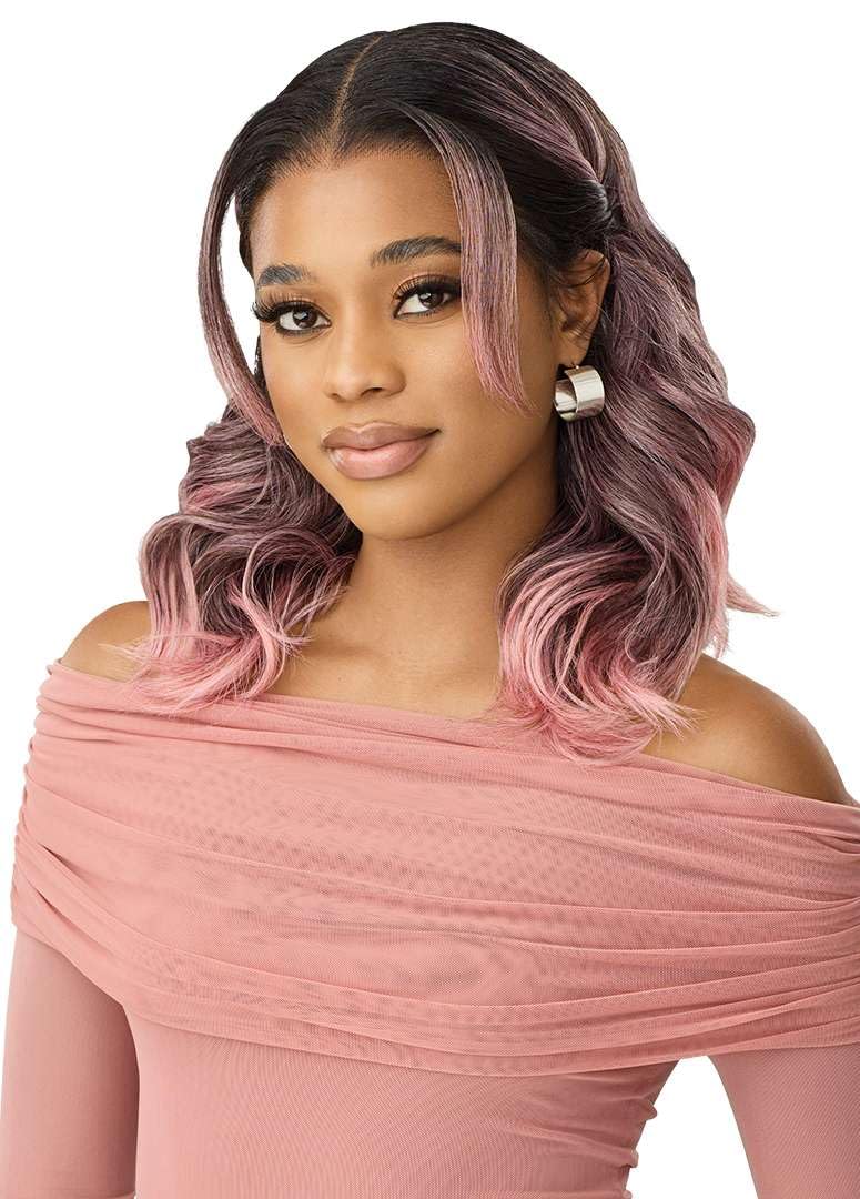 Outre Lace Front Wig -Perfect Hair Line 13X6 - True Frontal Peak 711 (DR CORAL PINK MELT) - Image 5