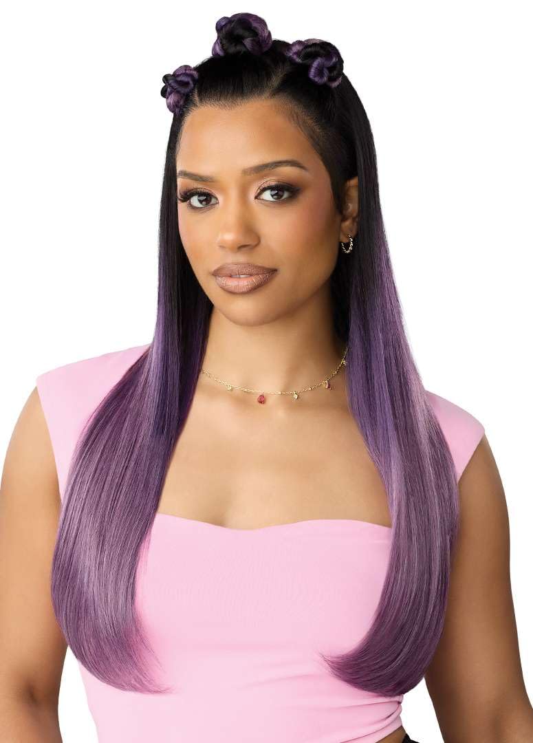 Outre Lace Front Wig - Perfect Hair Line 13X6 - True Frontal Peak 712 (3DR PURPLE LILAC MELT) - Image 5
