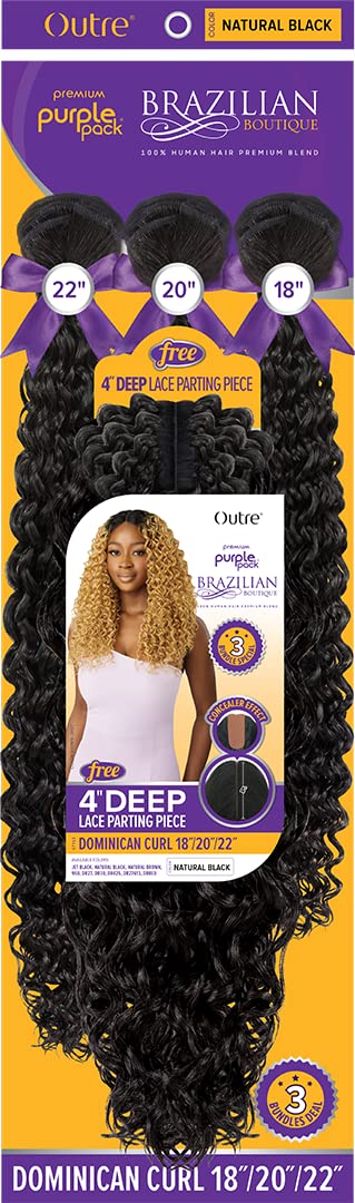 Outre Purple Pack Brazilian Boutique Dominican Curl 182022 (DARK BURGUNDY 950) - Image 5