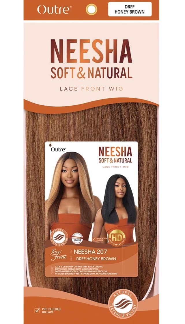 Outre Soft & Natural Synthetic Lace Front Wig - NEESHA 207 (DRFF BLACK CHERRY) - Image 8