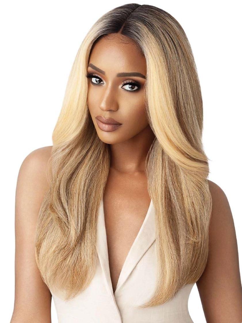 Outre Synthetic Lace Front Wig (Soft & Natural) - NEESHA 203 (Color:DRFFBLKCHER) - Image 3