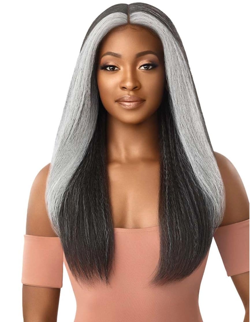 Outre Synthetic Lace Front Wig (Soft & Natural) - NEESHA 203 (Color:DRFFBLKCHER) - Image 5