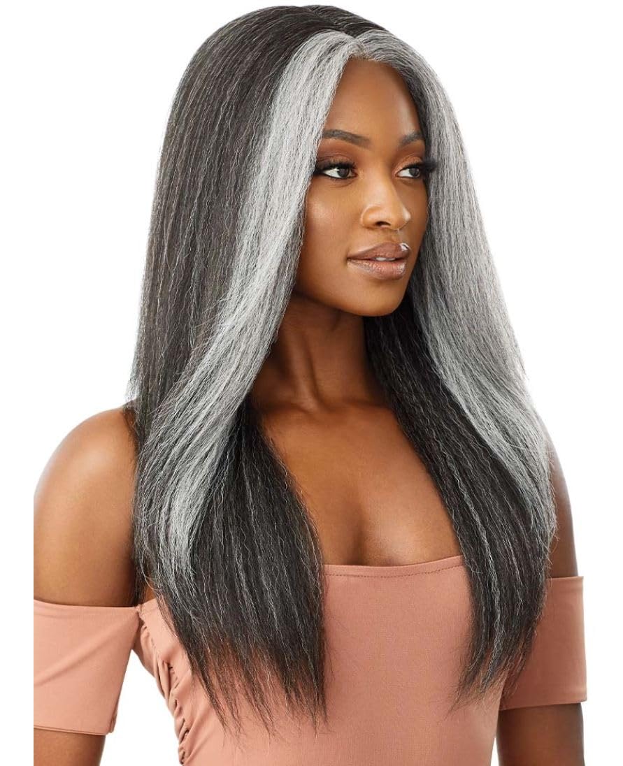 Outre Synthetic Lace Front Wig (Soft & Natural) - NEESHA 203 (Color:DRFFBLKCHER) - Image 6