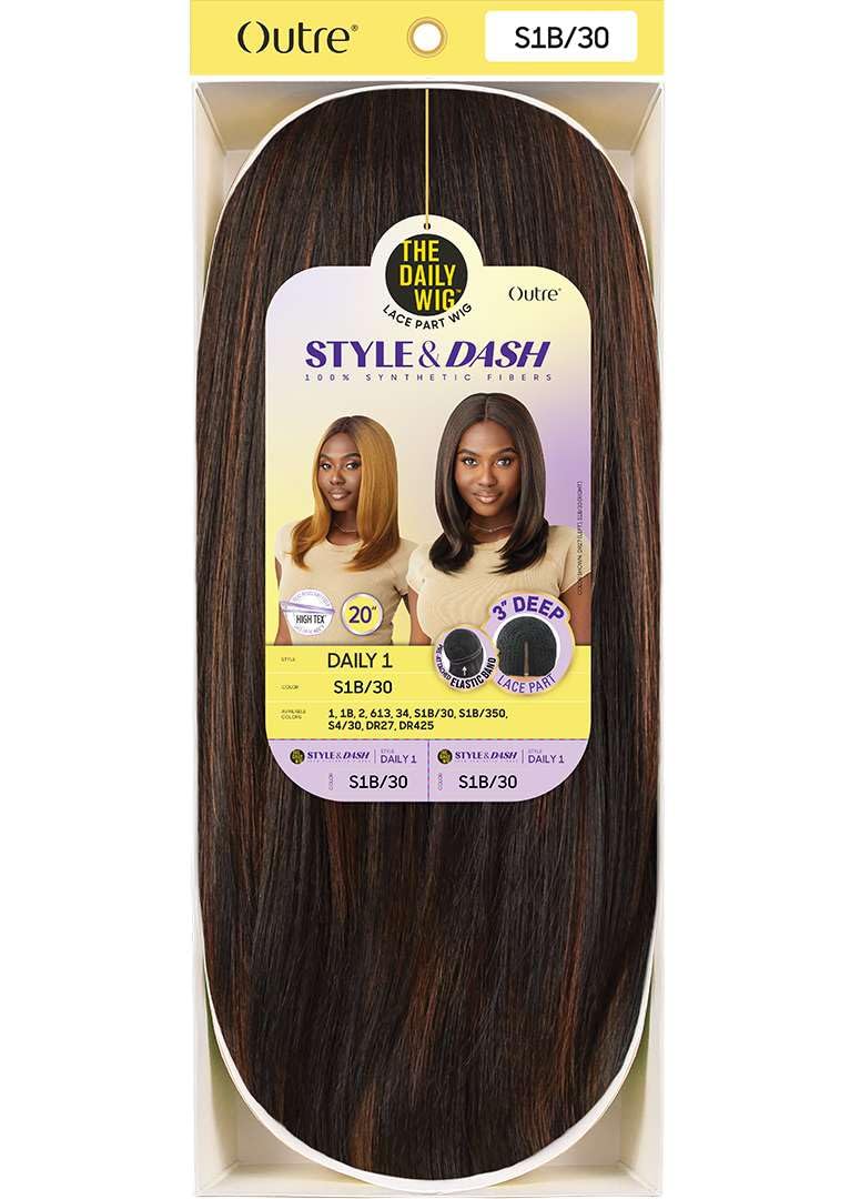 Outre The Daily Wig - Style & Dash - Daily 1 (BROWN GRAY 34) - Image 6