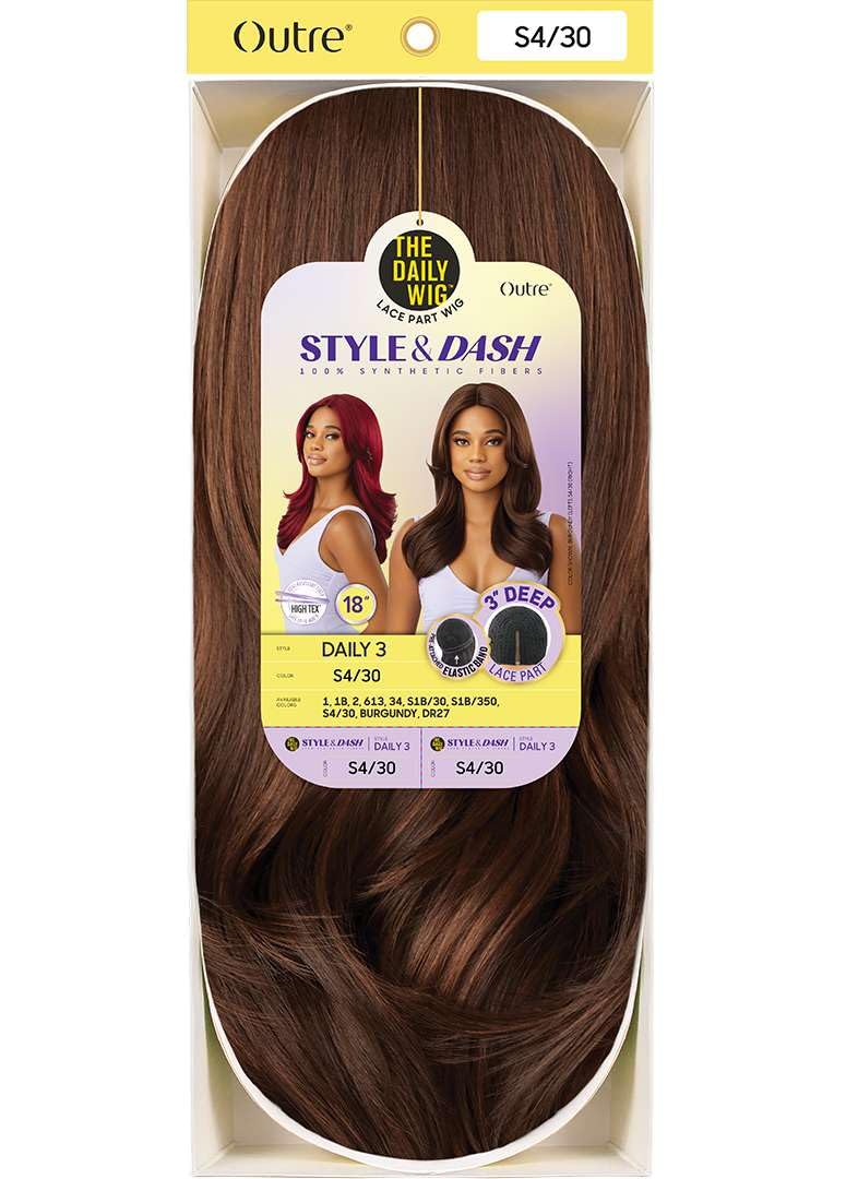 Outre The Daily Wig - Style & Dash - Daily 3 (BROWN GRAY 34) - Image 6