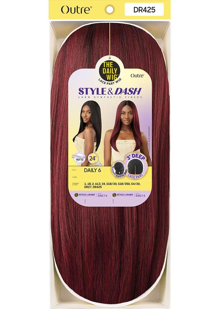 Outre The Daily Wig - Style & Dash - Daily 6 (BROWN GRAY 34) - Image 6